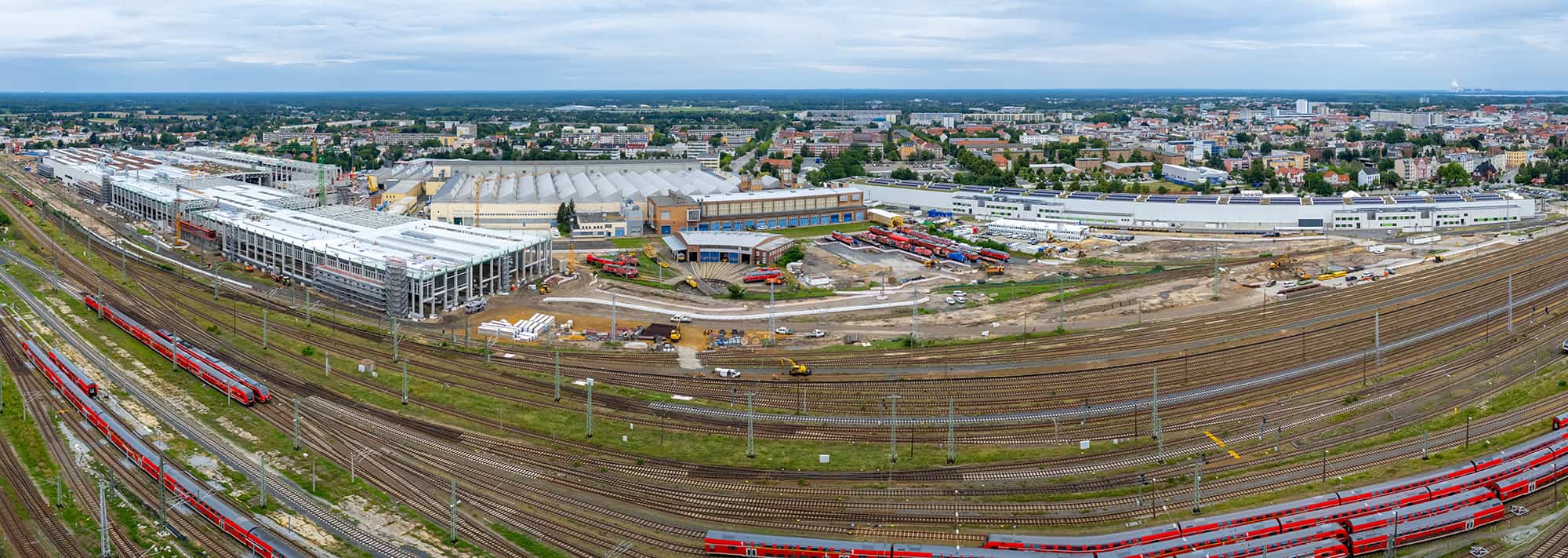 Aufnahme Werk Cottbus von oben