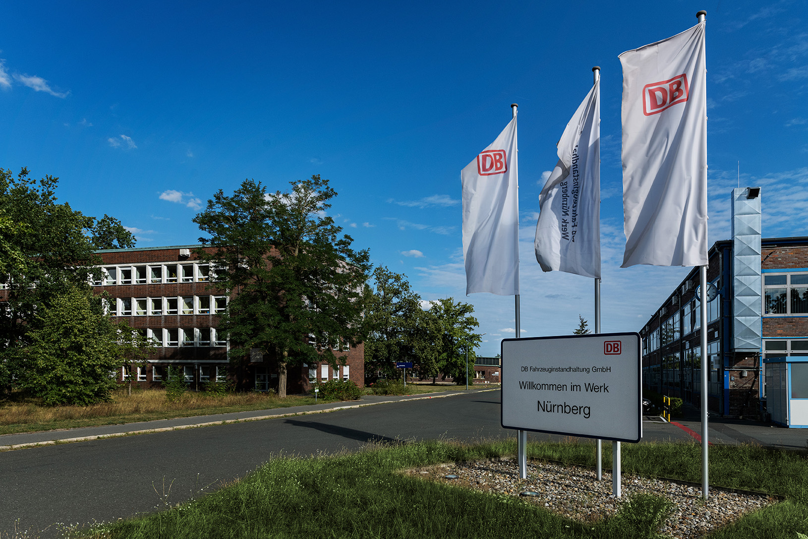 Aufnahme vom Eingang zum Werk Nürnberg