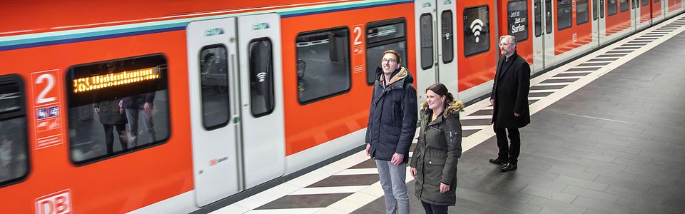 S-Bahn mit WLAN in Frankfurt